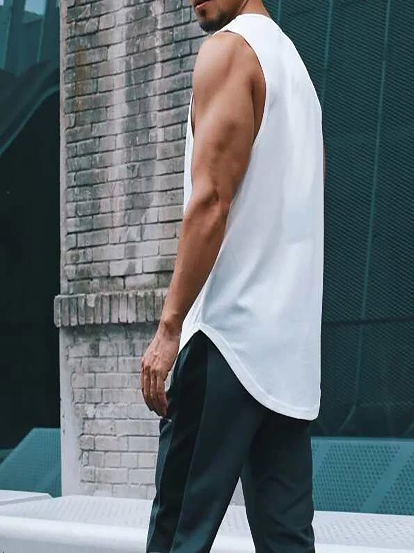 star pattern comfy breathable tank top mens casual stretch sleeveless t shirt for summer gym workout training basketball details 1