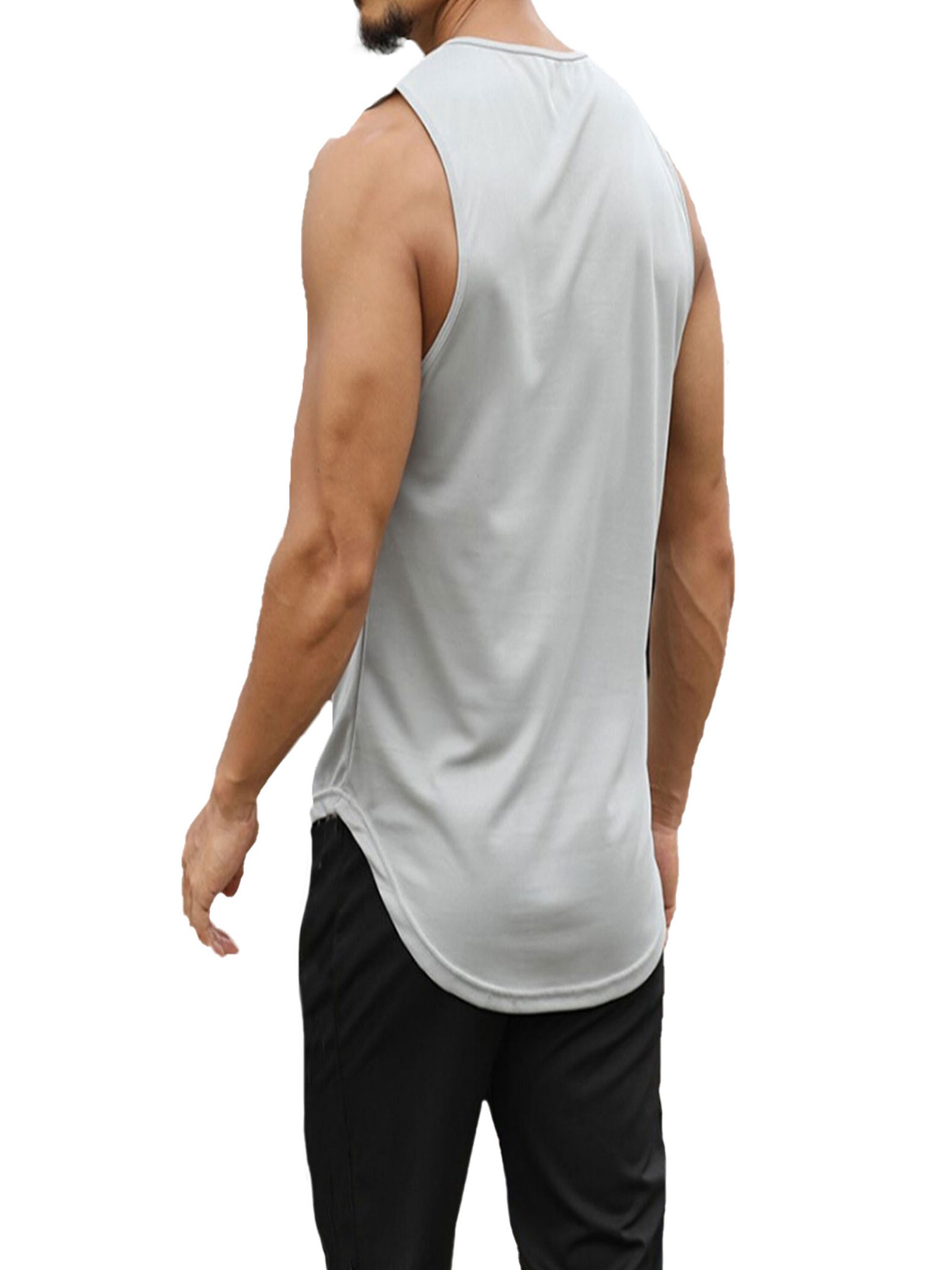 star pattern comfy breathable tank top mens casual stretch sleeveless t shirt for summer gym workout training basketball details 6