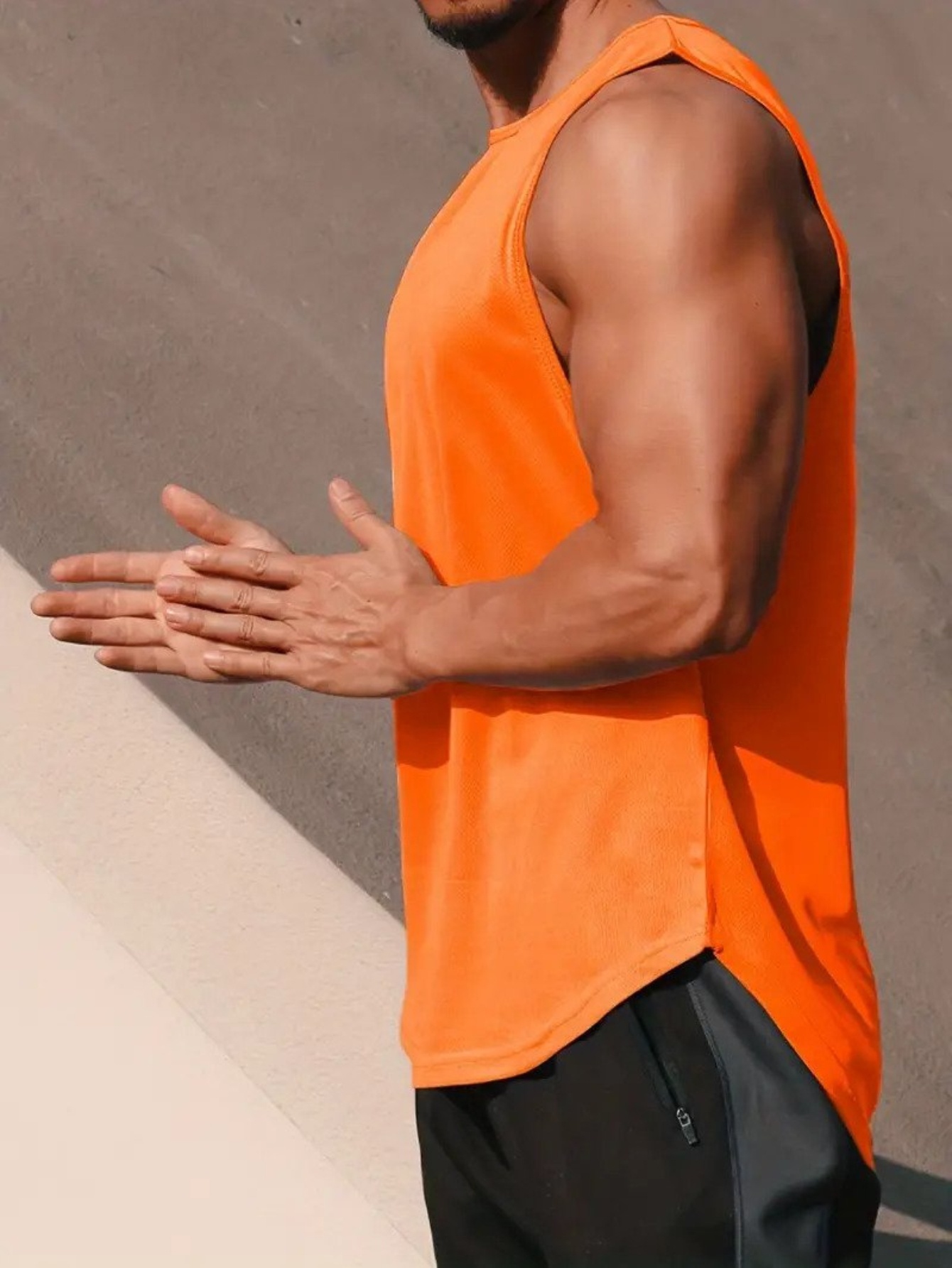 never give up print comfy breathable tank top mens casual stretch sleeveless t shirt for summer gym workout training basketball details 9