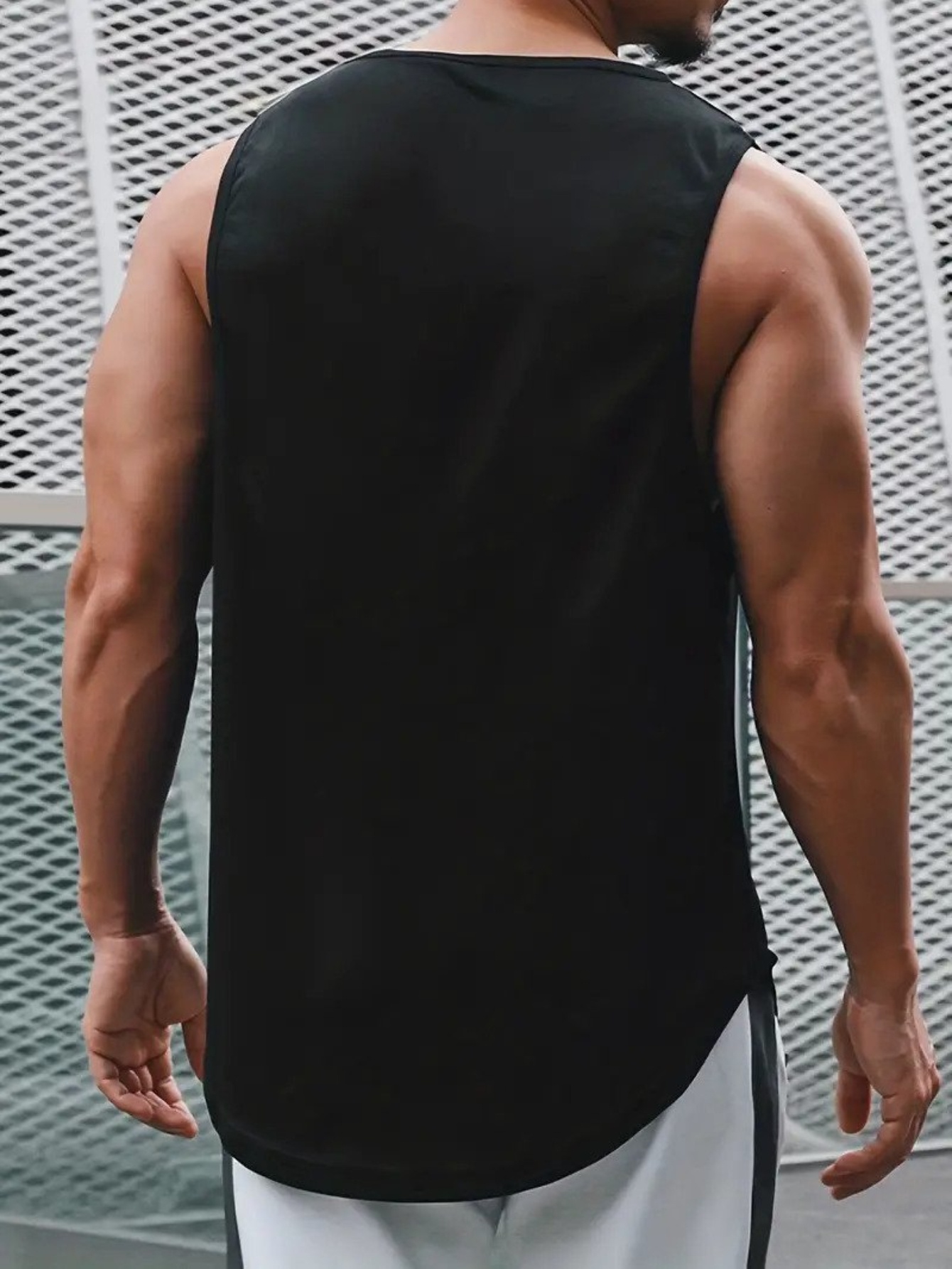 never give up print comfy breathable tank top mens casual stretch sleeveless t shirt for summer gym workout training basketball details 31