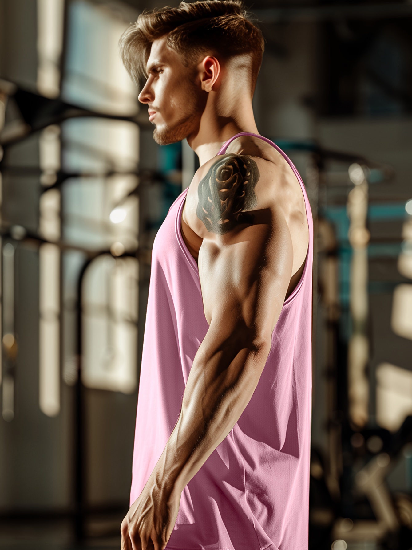 summer mens quick dry moisture wicking breathable tank tops athletic gym bodybuilding sports sleeveless shirts for running training mens clothing details 14