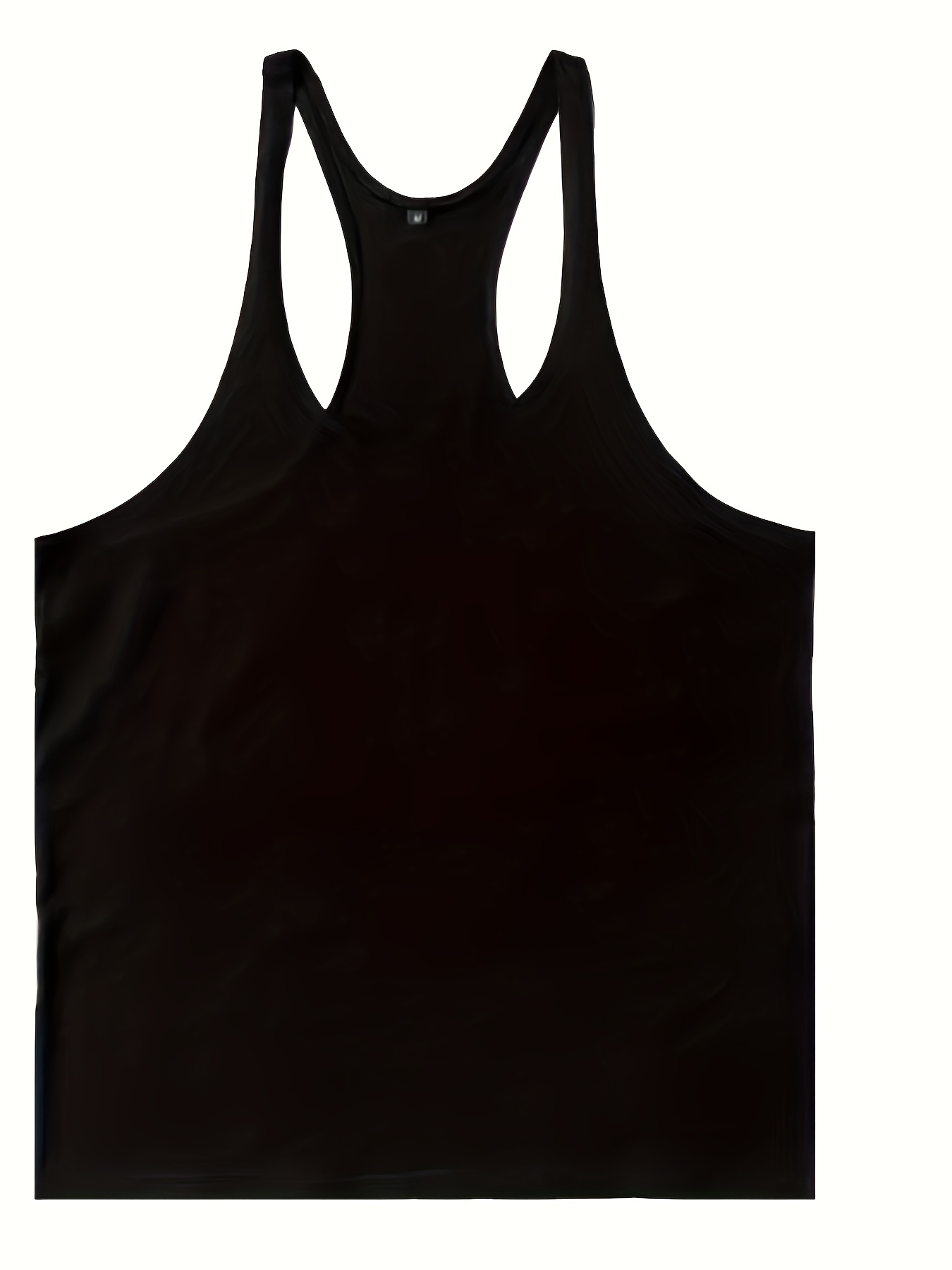 mens sports fitness running vest with thin shoulder straps details 14